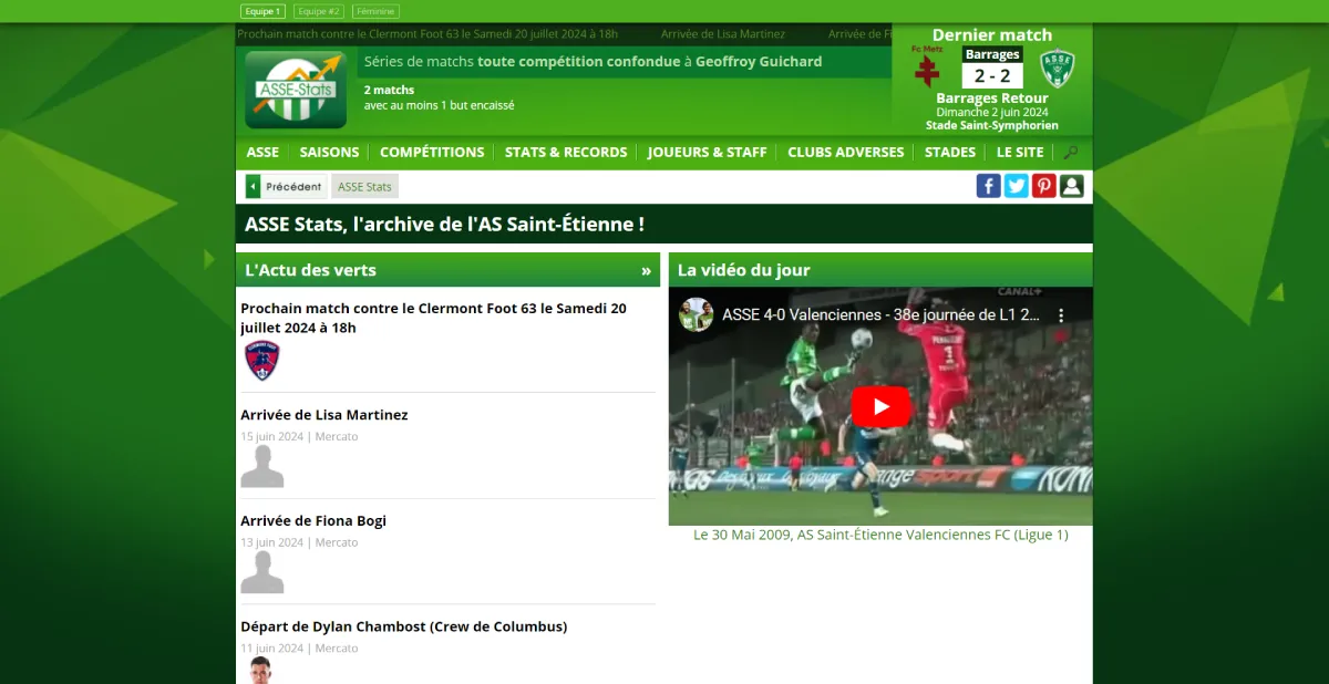 Affichette site ASSE Stats
