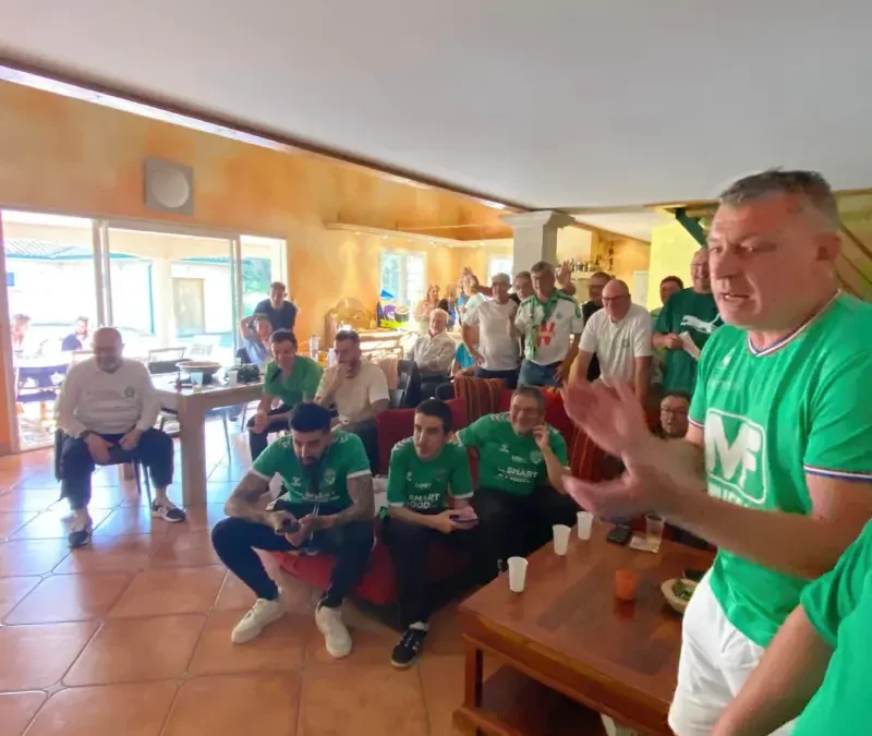 La Section 109 de l’Ariège en Effervescence chez Didier pour la Montée Triomphante de l’ASSE en Ligue 1