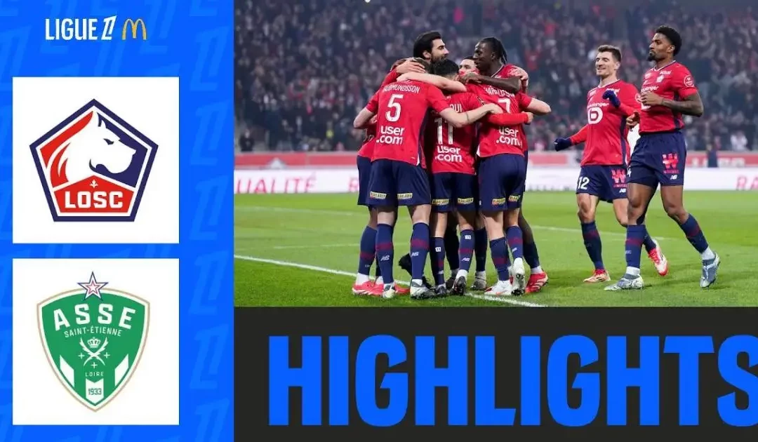 Lille 4 – 1 ASSE : résumé vidéo